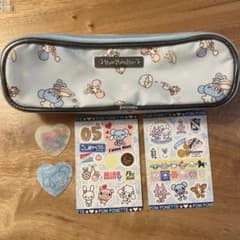 平成レトロ激レア】ポンポネット ペンケース ステッカーセット シール