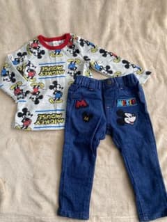 ミッキーマウス トップス&デニム風パンツのサムネイル
