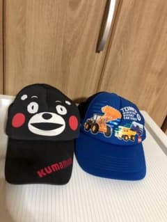 男の子用帽子2点 くまモンとトミカ 52から54程度のサムネイル