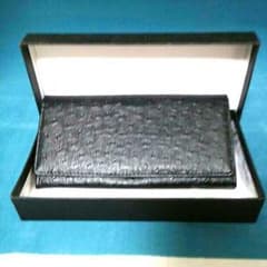 新品未使用のLEATHERブラック長財布のサムネイル
