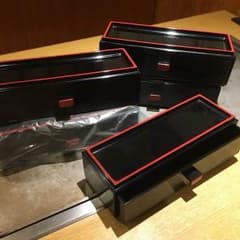 飲食店用 箸箱 黒 （26cm箸可）のサムネイル
