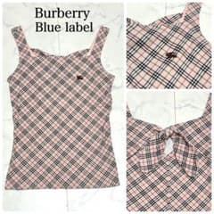 BURBERRY キャミソール タンク ピンクy2k 平成レトロ バックリボン