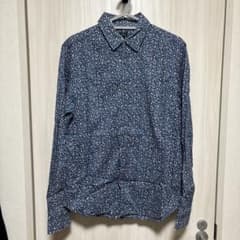 PS Paul Smith 総柄 長袖シャツ 花柄 ブルー Mのサムネイル