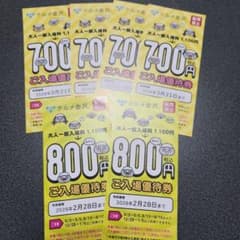 テルメ金沢ご入場優待券のサムネイル