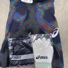アシックス　トップインパクト高速水着 手袋セット付き アシックス トップインパクト高速水着 手袋セット付き - メルカリ