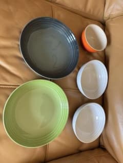 ル・クルーゼ　ラウンドディッシュ　シリアルボウル　ライスボウル　まとめ　未使用品 ル・クルーゼ ラウンドディッシュ シリアルボウル ライスボウル まとめ