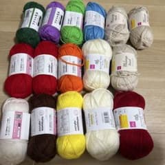 毛糸 まとめ売り 16玉セット アクリル毛糸のサムネイル
