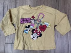 ZARA Minnie Mouse Long-Sleeved T-Shirt, Yellow