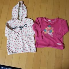 90サイズ　e.a.b・Youpi　トレーナーセットのサムネイル