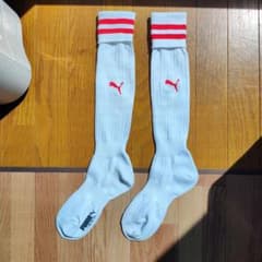PUMA サッカーソックス ホワイト/レッド 22-24cmのサムネイル