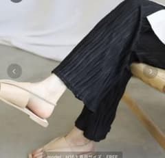 selectmoca プリーツパンツ　ブラックのサムネイル
