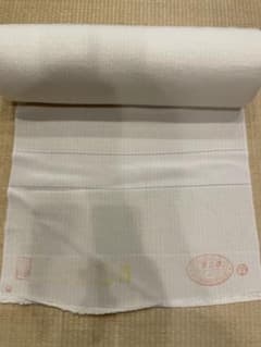 白生地 反物 地紋 幅約37.5cmふくれ織 着物 ちりめん 縮緬 - メルカリ