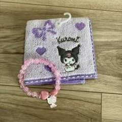 [Brand New] Sanrio Kuromi Petit Towel & Hello Kitty Bracelet Set