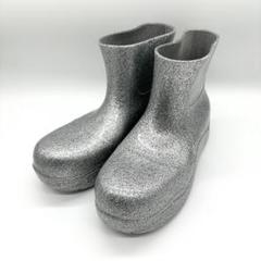 【未使用】ボッテガヴェネタ パドルブーツ 39 ゴールドラメ BOTTEGA VENETA(ボッテガヴェネタ) パドルブーツ ゴールド
