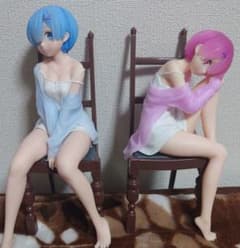Re:ゼロから始める異世界生活　リラックスタイム　ラム　レム　フィギュアのサムネイル
