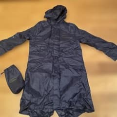 美品　OUTDOOR PRODUCTS レインコート 150収納袋付き 紺