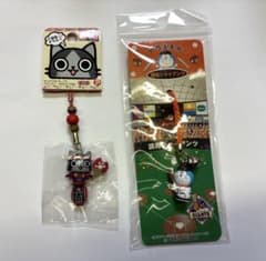 【即購入可】ご当地メラルー 浅草限定＆ドラえもん 読売ジャイアンツ ストラップのサムネイル