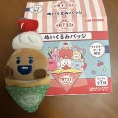 BT21 baby 봉제인형 배지 패밀리 마트 한정 SHOOKY