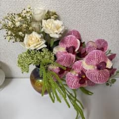 造花 アートフラワー 花束 アレンジメント　胡蝶蘭のサムネイル