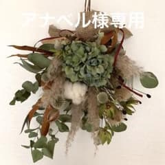 ⑨ アジサイのふわふわスワッグのサムネイル
