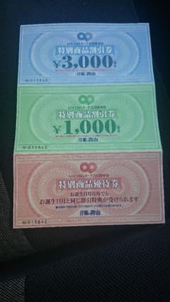 洋服の青山特別優待クーポンのサムネイル