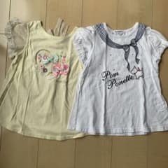 pomponetteとmezzopianoのTシャツ2点セットのサムネイル