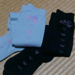 女児ニーハイソックス19～21㎝2足のサムネイル