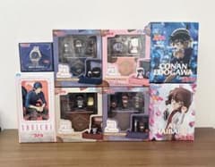 名探偵コナン　フィギュア　時計型麻酔銃　プチワールドメモリーズ　ルミナスタ　8点