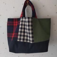 ハンドメイド パッチワーク トートバッグのサムネイル