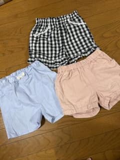 GLOBAL WORK 半ズボン 3点セット 120cm 女の子　ハーフパンツのサムネイル