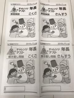 早稲田アカデミー   冬のチャレンジテスト  年長のサムネイル