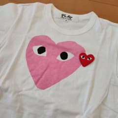 【美品】コムデギャルソン ハートTシャツ Sのサムネイル