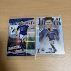 ツインウエハース サッカー日本代表ver.2026 鈴木淳之介　２枚セットのサムネイル