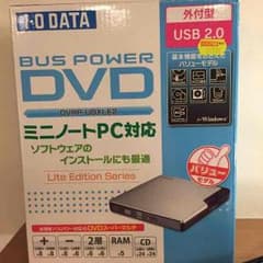 ジャンク品Ｉ－Ｏ DATA BUS power DVD 外付け型 USB2.0のサムネイル