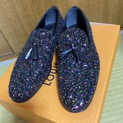 【未使用】LOUIS VUITTON スパンコール タッセル ローファーのサムネイル