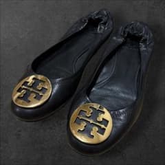 TORY BURCH フラットシューズ バレエシューズ ブラック 81/2 - メルカリ