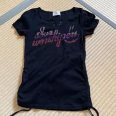 組曲　スパンコール　Tシャツ　黒のサムネイル