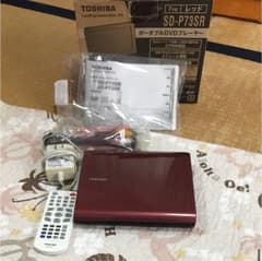 TOSHIBA ポータブルDVDプレーヤー レッド 7V型のサムネイル