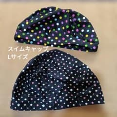 水泳用 スイムキャップ 2点セット Lサイズのサムネイル