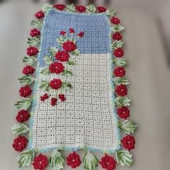 ハンドメイド かぎ針編み ドイリー マットのサムネイル
