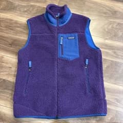 patagonia フリースベスト L 紫のサムネイル