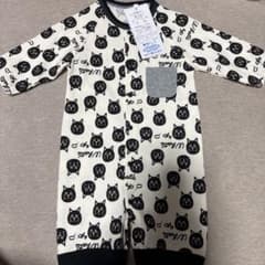 猫柄 兼用ドレス ロンパース 50-70cm - 3