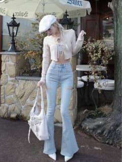 Darich ドロップビジューフレアパンツ ダーリッチ Sサイズのサムネイル