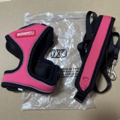 MUDINPET 犬用ハーネス リードセット ピンク XXSのサムネイル