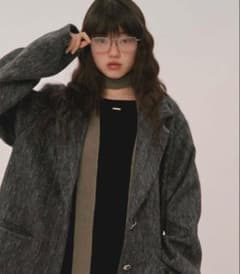 loin nuit shaggy coat ダークグレーのサムネイル