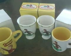 キュリアスジョージ☆おさるのジョージ☆カップ&湯飲みセット のサムネイル