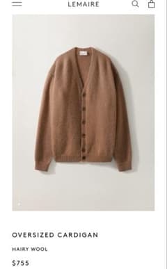 LEMAIRE オーバーサイズカーディガン - メルカリ