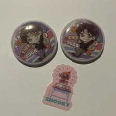 BTS SUGA 缶バッジ SHOOKY シール 3点セットのサムネイル