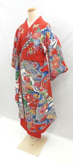 FN12167y 着物 振袖 正絹 147〜157cm - メルカリ