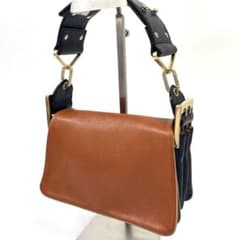 Chloe クロエ ミニ ショルダーバッグ バイカラー キャメル - メルカリ